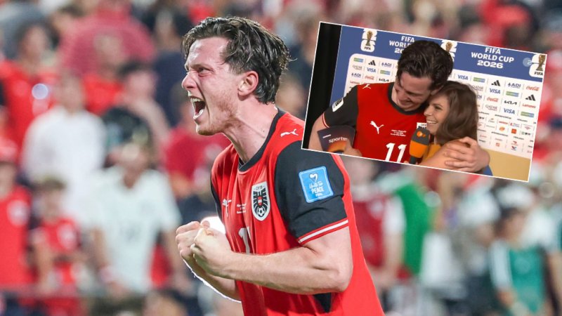 After "Miracle": Emotional Gregoritsch hugs ZDF Reporter