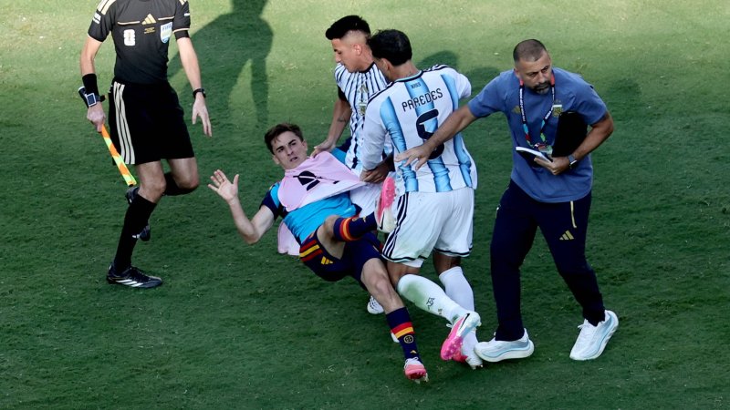 Outburst! Argentinian attacks Spaniard after Final defeat