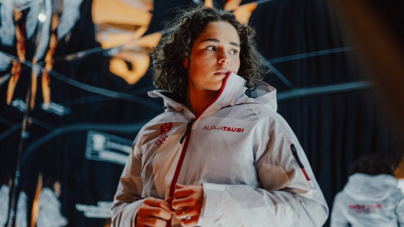 Julia Scheib receives "special speed training"