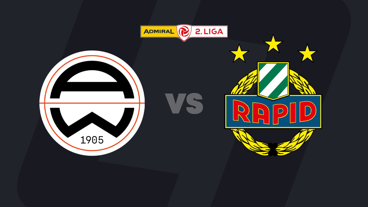 2nd League today on LIVE-Stream: Admira Wacker - SK Rapid II