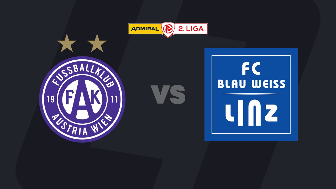 2. Liga today on LIVE stream: Young Violets - FC Blau-Weiß Linz