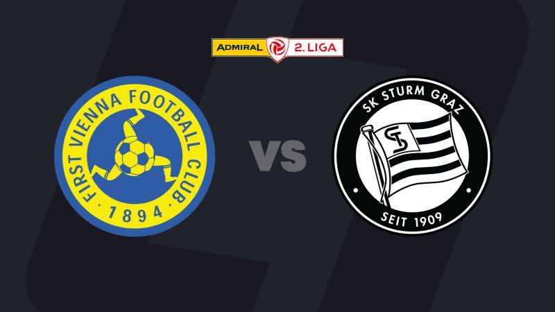 2. Liga in LIVE stream: First Vienna - SK Sturm Graz II