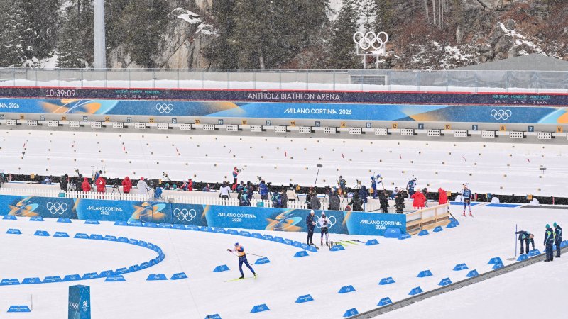 Olympic venue hit by mudslide: Biathlon stars escape disaster