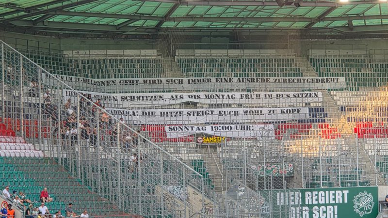 Late Kick-off Time: Altach Fans Express Their Displeasure
