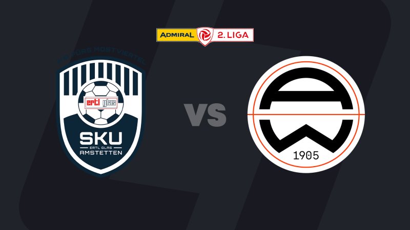 2. Liga today in LIVE-Stream: SKU Amstetten - Admira Wacker