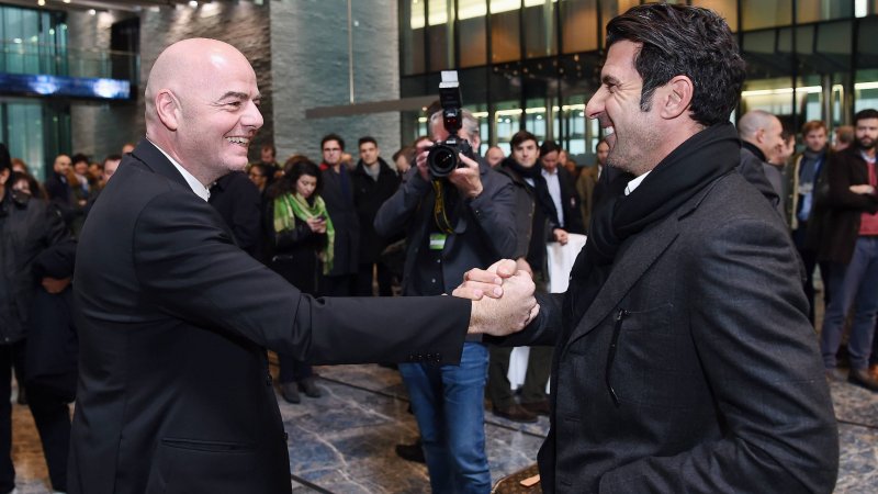 Luis Figo Publicly Calls for Infantino's Resignation