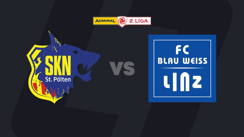 2. League today on LIVE stream: SKN St. Pölten - BW Linz