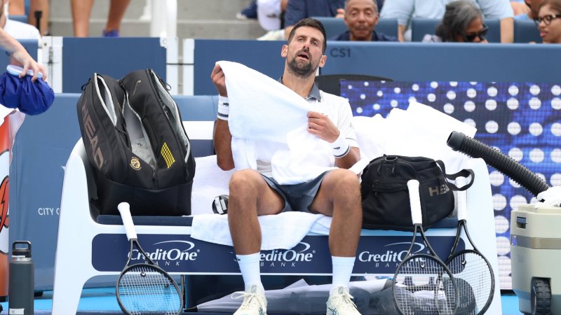 Novak Djokovic Throws Up and Eliminated in Cincinnati