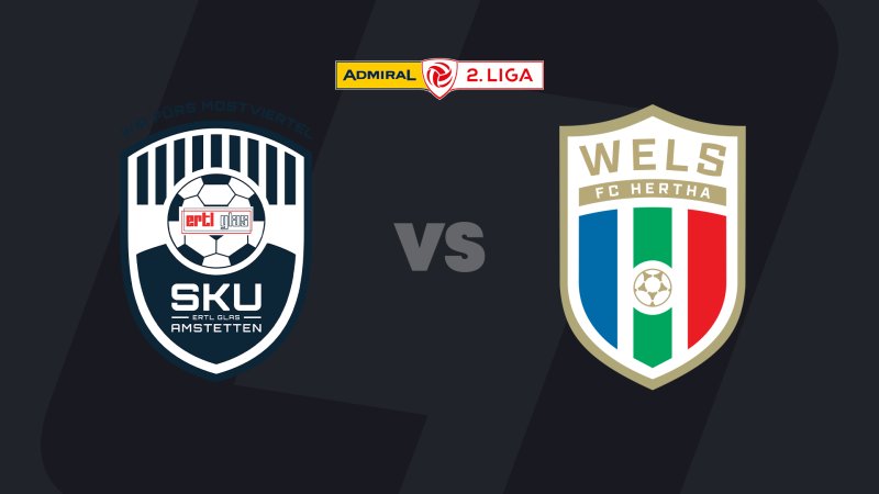 2. Liga today in LIVE stream: SKU Amstetten - FC Hertha Wels