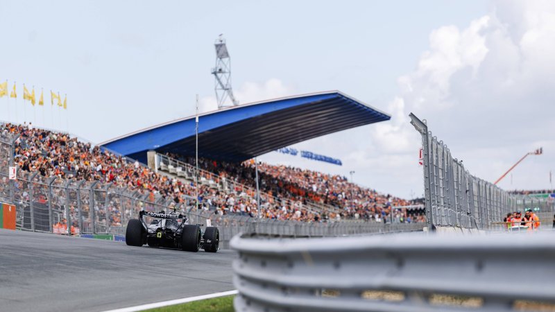 Antonelli with fastest time in sole Zandvoort practice