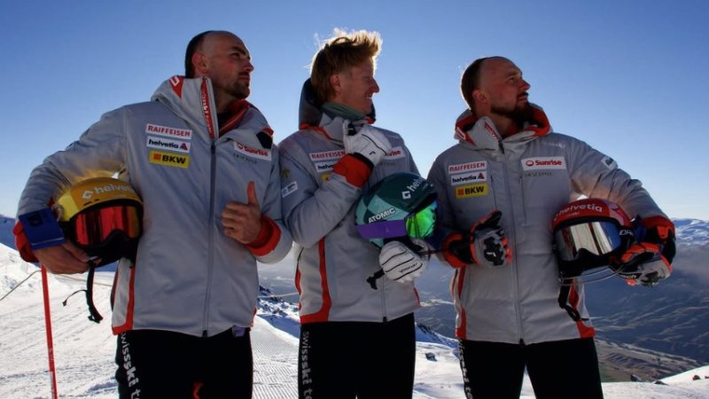 Swiss Ski Stars Get Half-Shaved Heads Again!