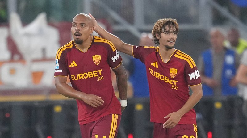 Ex-Dortmund player Malen single-handedly fires Roma to victory