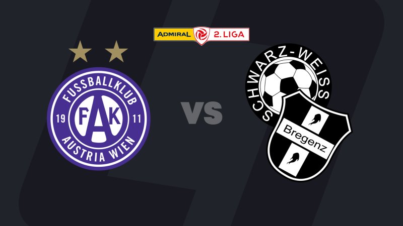 2. Liga today in the LIVE stream: Young Violets - SW Bregenz