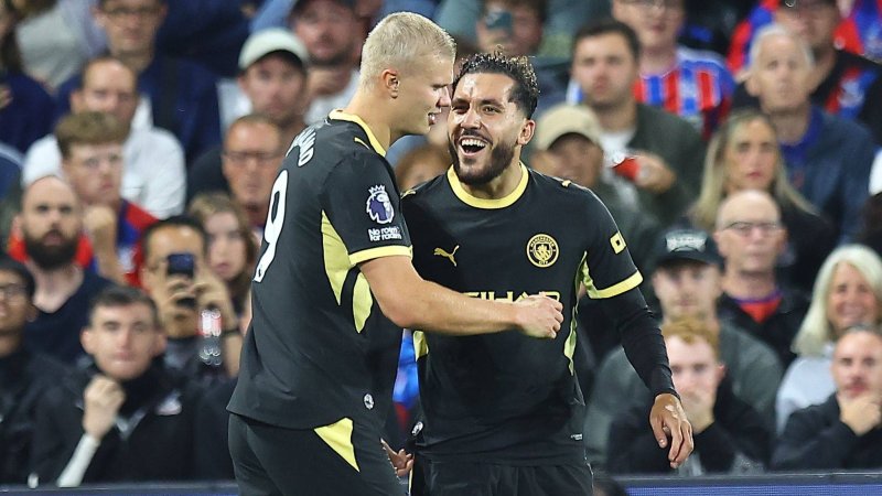 Haaland and Cherki spark Man City joy against Crystal Palace