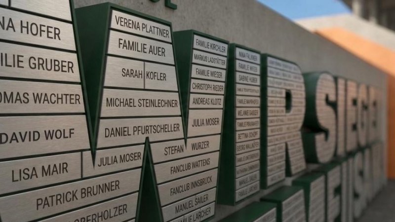 Supporter Campaign: Fans can immortalize themselves in the new WSG stadium