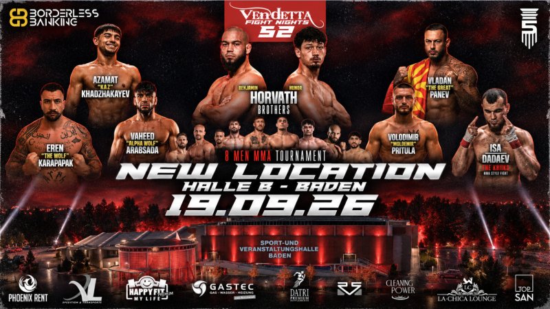 LIVE Stream: Vendetta Fight Night 52