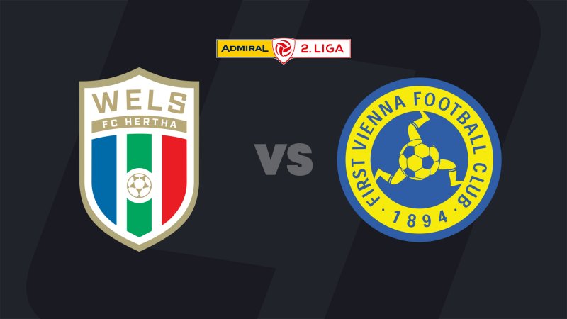 2. Liga today in LIVE-Stream: FC Hertha Wels - First Vienna FC
