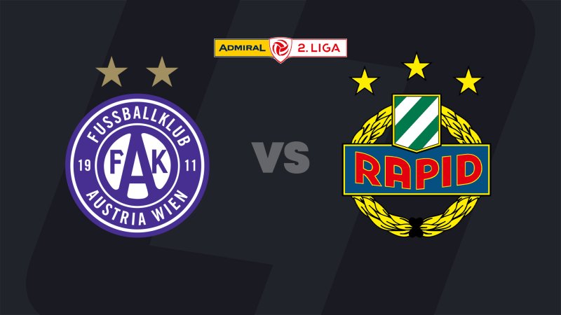 2. Liga today on LIVE-Stream: Derby! Young Violets - SK Rapid II