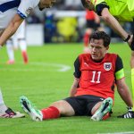 ÖFB team fears for new captain Gregoritsch