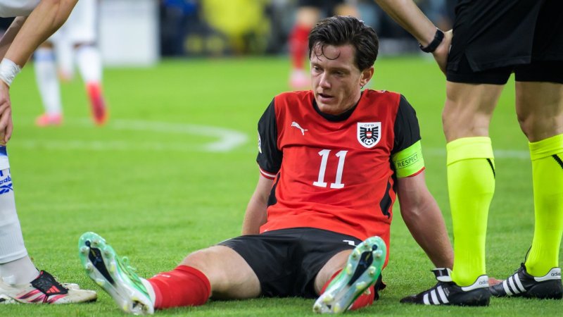 ÖFB team fears for new captain Gregoritsch