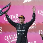 Russell celebrates "One of the best weekends of his career"