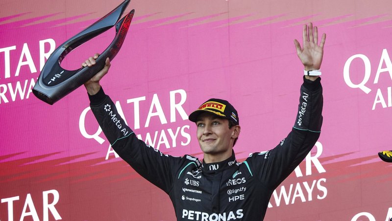 Russell celebrates "One of the best weekends of his career"