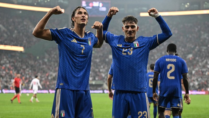 Italy celebrates first win against Turkey since Mancini's return