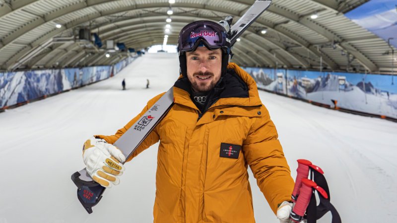 Worn & Signed Ski Racing Suit by Marcel Hirscher