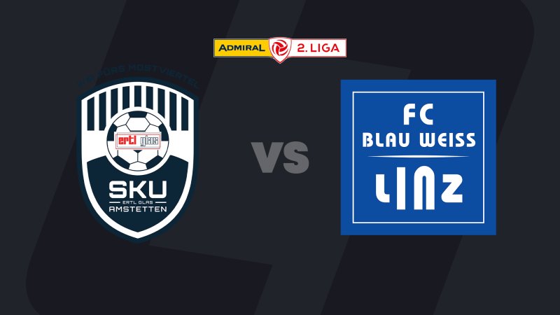 2. Liga today on LIVE-Stream: Amstetten - Blau-Weiss Linz