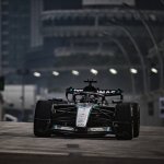 Russell wins sole practice session in Singapore