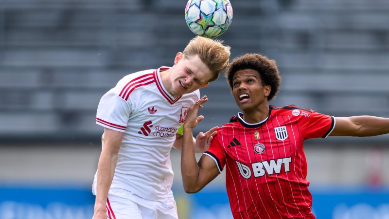 Youth League: LASK squanders 2-0 lead against Liverpool