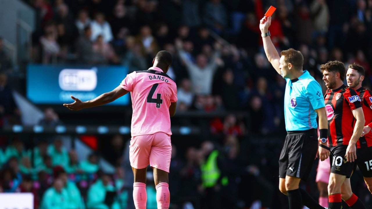 Professional Foul! Danso Sent Off After 17 Minutes