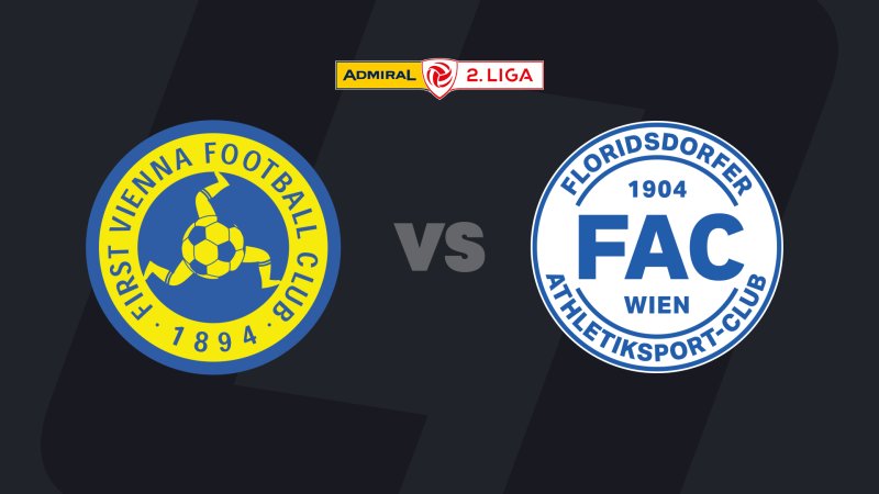 2. Liga today in LIVE-stream: First Vienna FC - FAC Wien