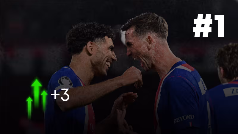 Rank 1: Paris Saint-Germain (+3)