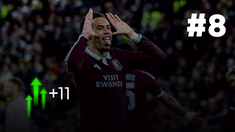 Rank 8: Aston Villa (+11)