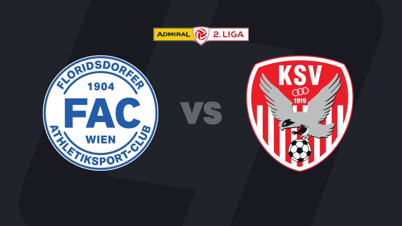 2. Liga today in LIVE-Stream: FAC Wien - Kapfenberger SV